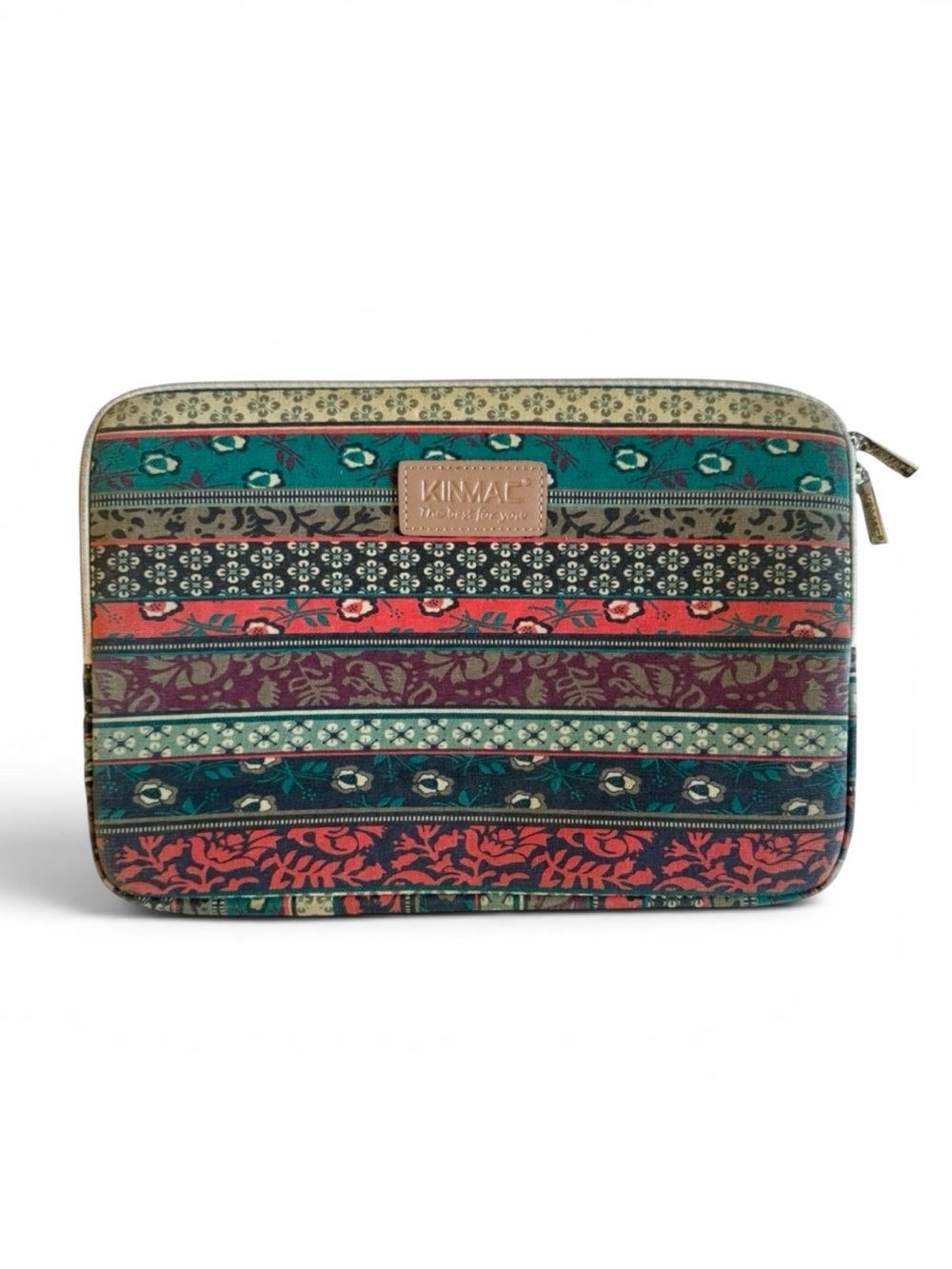 Kinmac Laptop Sleeve Tech Case Travel Office Dorm Multicolor Boho Floral